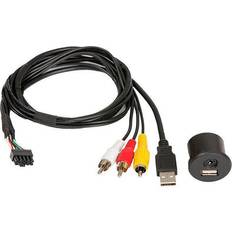 Aux usb kabler Alpine KCU1A USB/AUX stik