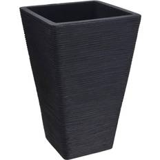 ProGarden Flower Pot Ribbed Square Plant Vase Outer