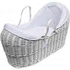 Babykörbe Kinder Valley Dimple White Pod Moses Basket with Fleece Body Surround