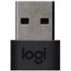 Adaptadores Bluetooth Logitech 989000982 cambiador de género para cable USB C USB A Grafito