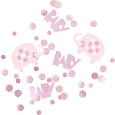 Unique Bordskonfetti Rosa Baby Shower