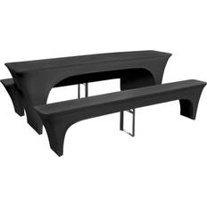 Housses vidaXL Pour Table Pique Nique/Bancs 3 Pièces Anthracite Housse de chaise Gris