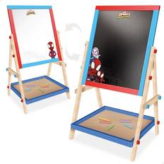 Juegos de Mesa y Pantallas Marvel Pizarra 2En1 Woomax-Spidey Amazing Friends 4A Blanca/Negra 64,5X40x31,5 Cm Madera