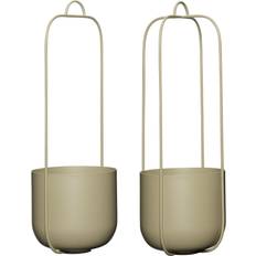 Hübsch Lotus hanging flower pots set of 2 ∅16cm