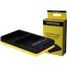 Lp e8 batterier og opladere Patona Dobbeltoplader til to batterier Canon LP-E8