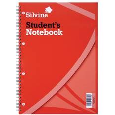 Office Supplies Silvine Student Notebook Wirebound 75gsm Ruled Punched