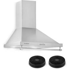 Klarstein Montblanc Cooker Extractor Hood Recirculation, Grey, Silver, Transparent