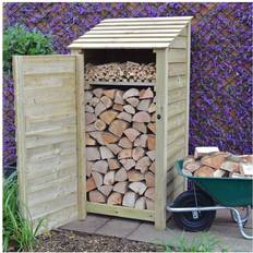 Rutland County Garden Furniture Burley 6ft with doors + Kindling Shelf Light (Building Area )