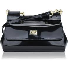 Dolce & Gabbana Woman Handbags Dolce & Gabbana Crossbody Bags Small Sicily Bag Leather black Crossbody Bags for ladies