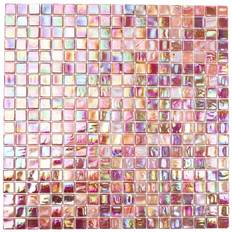 Rød Mosaik HUH Glasmosaik Style Mixröd 1.5X1.5Cm 4Mm Pris Per Ark