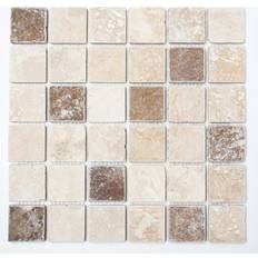 HUH Mosaik natursten Quadrat Chiaro + Noche 30,5x30,5