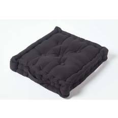 Cotton Chair Cushions Homescapes 40 Cushion Chair Cushions Black