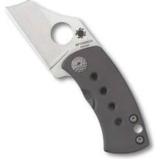 Spyderco Messen Spyderco McBee Specialty Folding Utility Pocket Knife with 1.52" Premium Titanium Handle - PlainEdge Pocket knife