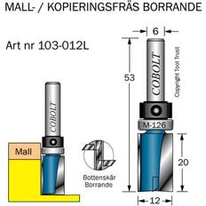 Cobolt Cobolt Mallfräs D=12, L=20, TL=53, S=6