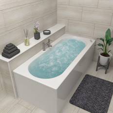 Burford Double Ended Whirlpool Spa Bath with 14 Whirlpool Airspa 1800