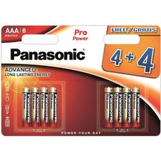 Batteries & Chargers Panasonic 136005 AAA Battery 1.5V Alkali-manganese Pro Power 4 4