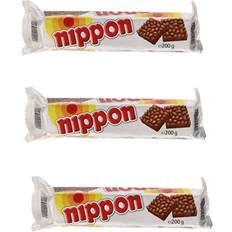 "nippon" Puffed Rice Snacks with Chocolate 200g