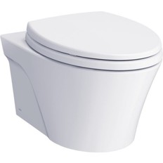 Toto AP 21 1/4" Wall-Hung Elongated Toilet Bowl T40 with Cefiontect in Cotton White, CT426CFGT40#01