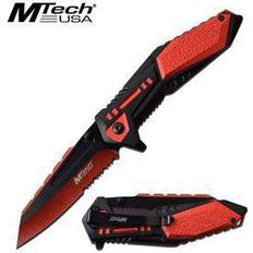 MTECH Folding Knife Black Blade EDC