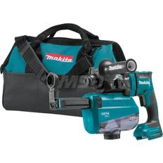 Drills & Screwdrivers Makita 18V LXT Li-Ion BR Cordless 11/16 In. AVT SDS-Plus Rotary Hammer Kit with AWS Capable HEPA Dust Extractor (Bare Tool)