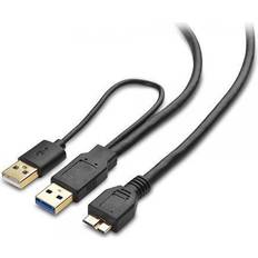 Matters Micro USB 3.0 to USB Splitter Cable USB Y-Cable, USB Y Cable 20 Inches