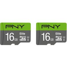 Pny micro sd card PNY 16GB Elite Class 10 U1 microSDHC Flash Memory Card 2-Pack 85MB/s, Class 10, U1, Full HD, UHS-I, micro SD