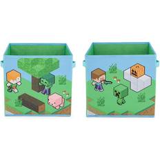 Minecraft Life 2 Pack Collapsible Cube Storage Bins Organizer