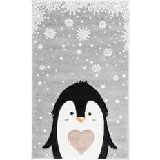 Safavieh Carousel Kids Penguin the Snow Area Rug Light 3