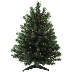 Multicoloured Christmas Trees Northlight Seasonal 3-ft. Pre-Lit Two-Tone Canadian Pine Artificial Christmas Christmas Tree