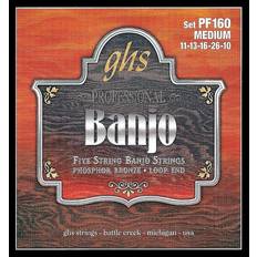 GHS Phosphor Bronze 5-String Banjo Strings Medium