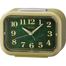 Alarm Clocks Seiko Kinzo Gold Finish Alarm Clock Table Decor