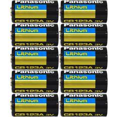 Cr123a lithium batteries Panasonic CR123A 3V Long Lasting Lithium Batteries