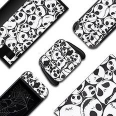 Gothic switch Skulls Switch Skin Gothic Sticker Wrap Vinyl Decal Nightmare Halloween Horror Compatible with