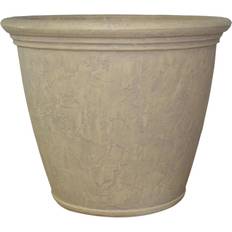 Pots, Plants & Cultivation Sunnydaze Decor Sunnydaze Decor 24 Beige Anjelica Poly Single Flower Pot Planter