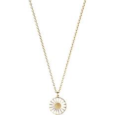 Georg Jensen Daisy Small Pendant Halskæde - Guld/Hvid