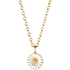 Georg Jensen Halskæder Georg Jensen Daisy Large Necklace - Gold/White