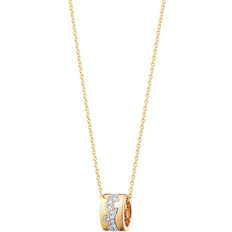 Georg Jensen Fusion Necklace - Gold/Rose/White/Diamonds