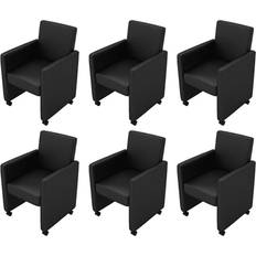 Casters Armchairs vidaXL Otto Armchair 88cm 6pcs