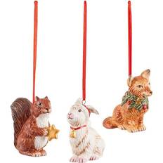 Mehrfarbig Zierelemente Villeroy & Boch Forest Animals Weihnachtsbaumschmuck 23cm 3Stk.