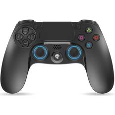 Trådlös usb Spirit of Gamer Playstation 4 PGP Bluetooth Gamepad svart trådlös/trådlös USB styrenhet med 3,5 mm uttag, uppladdningsbar 12 timmars batteritid centralknappen