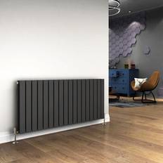 Elegant 600 1368mm Anthracite Designer Radiator Horizontal Double Panel Rad