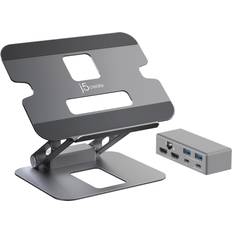 Thunderbolt 2 usb c j5create JTS427 docking station notebook stand USB-C Thunderbolt 3 Thunderbolt 4 2 x HDMI GigE