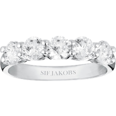 Sif jakobs ring belluno Sif Jakobs Belluno Uno Ring - Silver/Transparent