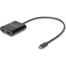 Bluetooth dongle adapter Kensington PD1000 USB-C Adapter/Dongle, Uppgradera din Dockningsstation med USB-A DisplayLink för Använding med Laptop med USB C, Upp Till 95W, Kompakt Kabel 0,3 Meter K39100WW