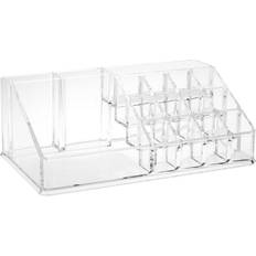 Makeup Storage Premier Housewares 16 Compartment Cosmetics Organiser, Clear