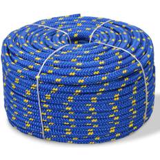 Maritieme touwen vidaXL Boot touw 8 mm 100 m polypropyleen blauw