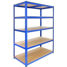 Dependances MonsterShop 3 Garage Shelving Extra Large Shed Racking Unit 120cm t-rax + free Mallet (Superficie edificio )