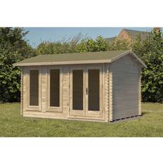 Cabañas Pequeñas Forest Garden Chiltern 4.0m Log Cabin (Área de construcción )