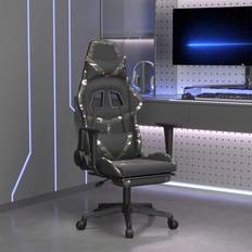 Gröna Gamingstolar vidaXL Gamingstol med fotstöd svart och kamouflage konstläder