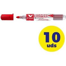 Pilot whiteboard marker Pilot V Board Marker Pen, Red (Pack of 10)